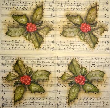 211 Christmas Flowers - 3-ply - CS